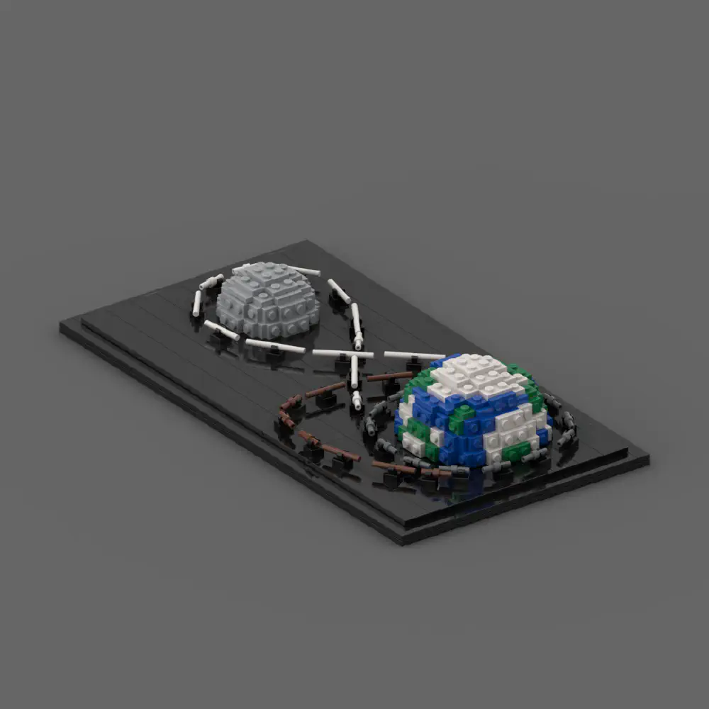 Artemis II Flight Path LEGO MOC - Render 8