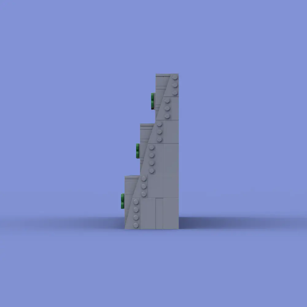 Back to the Future Time Circuits LEGO MOC - Render 2