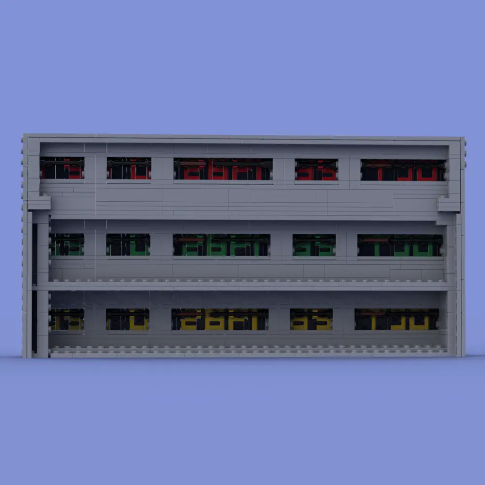 Back to the Future Time Circuits LEGO MOC - Render 4