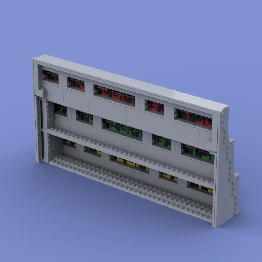 Back to the Future Time Circuits LEGO MOC - Render 5