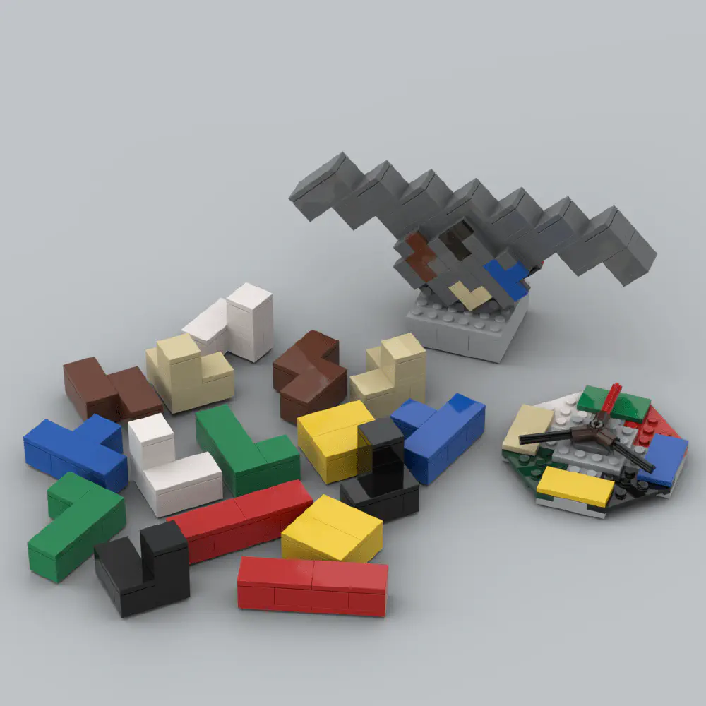 Lego Balance Tetris LEGO MOC - Render 1