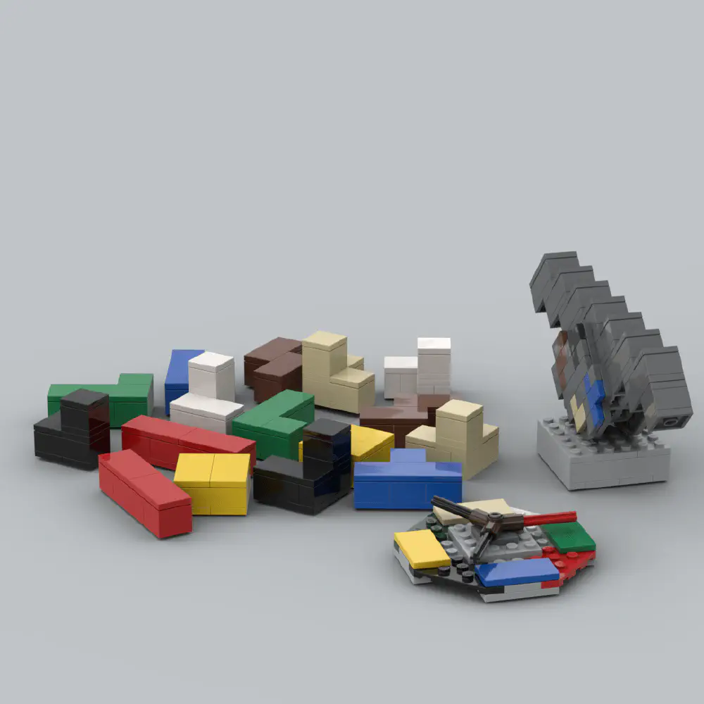 Lego Balance Tetris LEGO MOC - Render 2