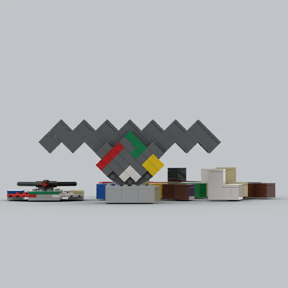 Lego Balance Tetris LEGO MOC - Render 5