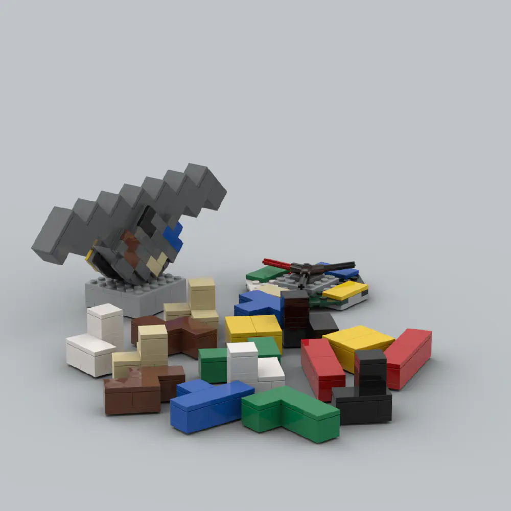 Lego Balance Tetris LEGO MOC - Render 7