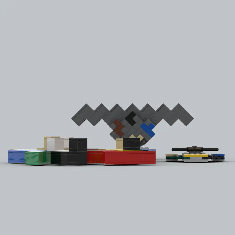 Lego Balance Tetris LEGO MOC - Render 8