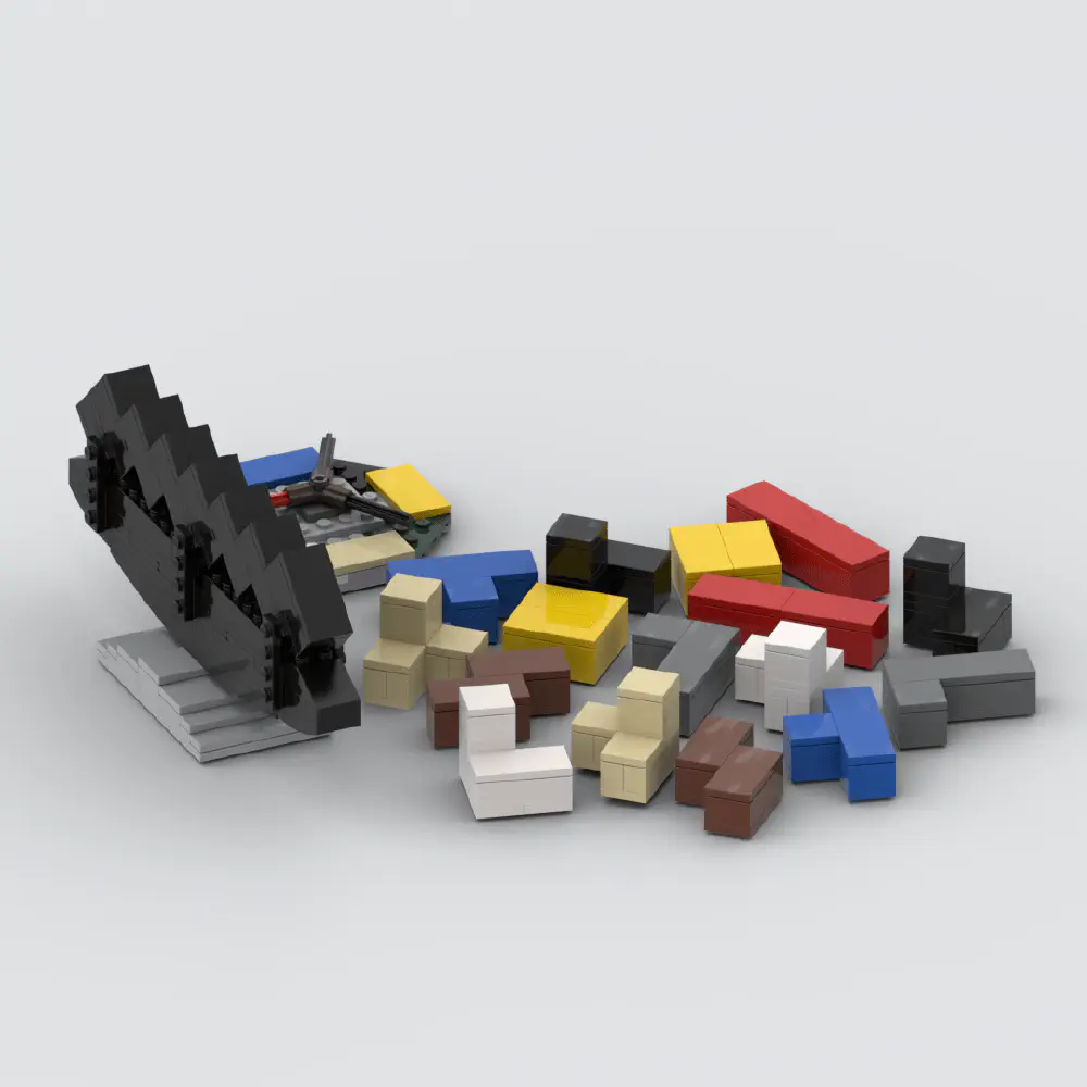 Balance Tetris V2 LEGO MOC - Render 7