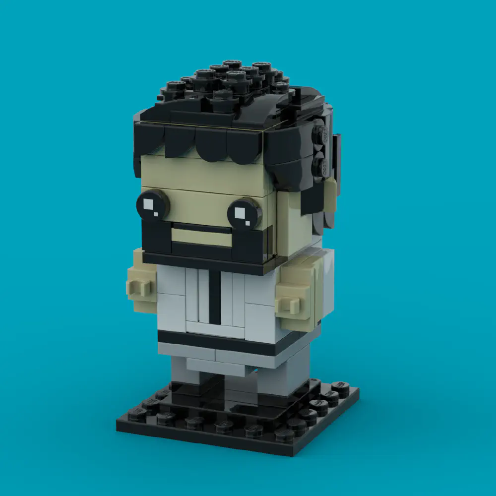 Beard Guy LEGO MOC - Render 1
