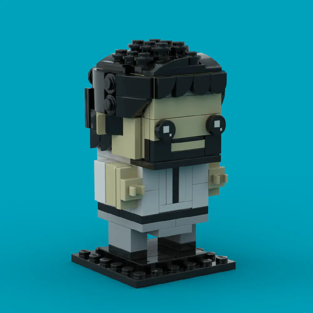 Beard Guy LEGO MOC - Render 7