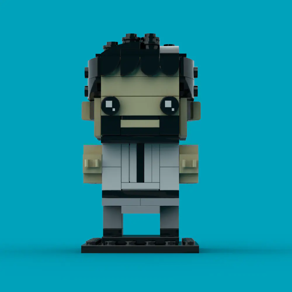 Beard Guy LEGO MOC - Render 8