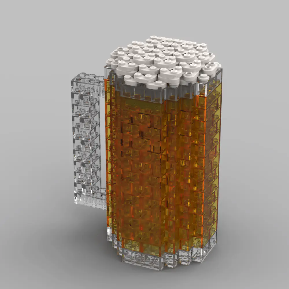 Lego Beer Mug LEGO MOC - Render 3