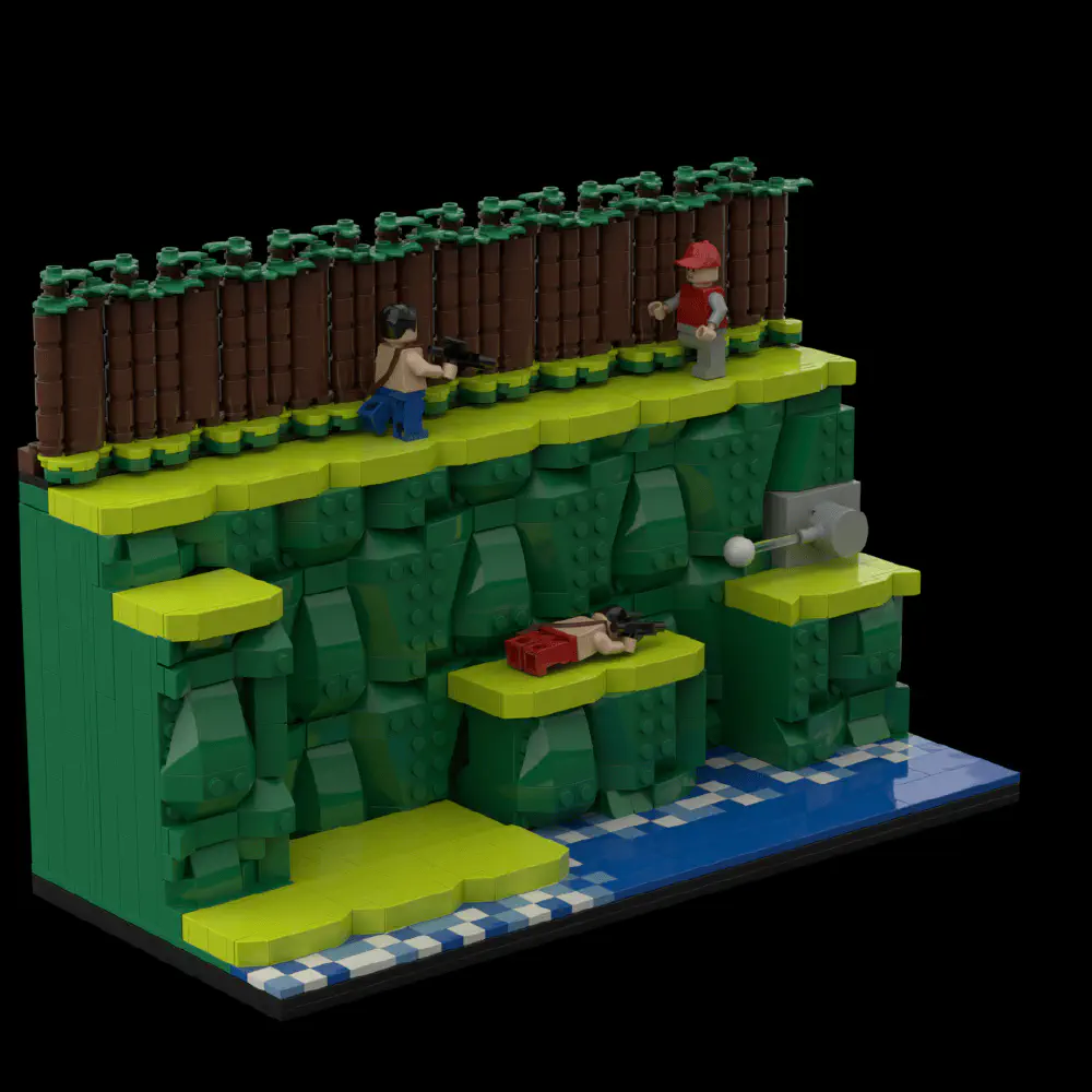 Contra Diorama LEGO MOC - Render 7