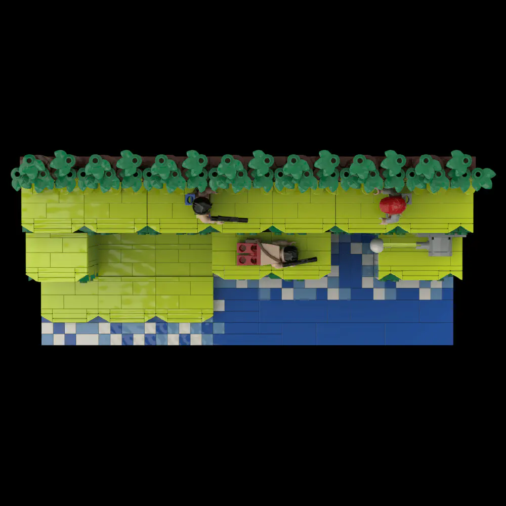 Contra Diorama LEGO MOC - Render 10