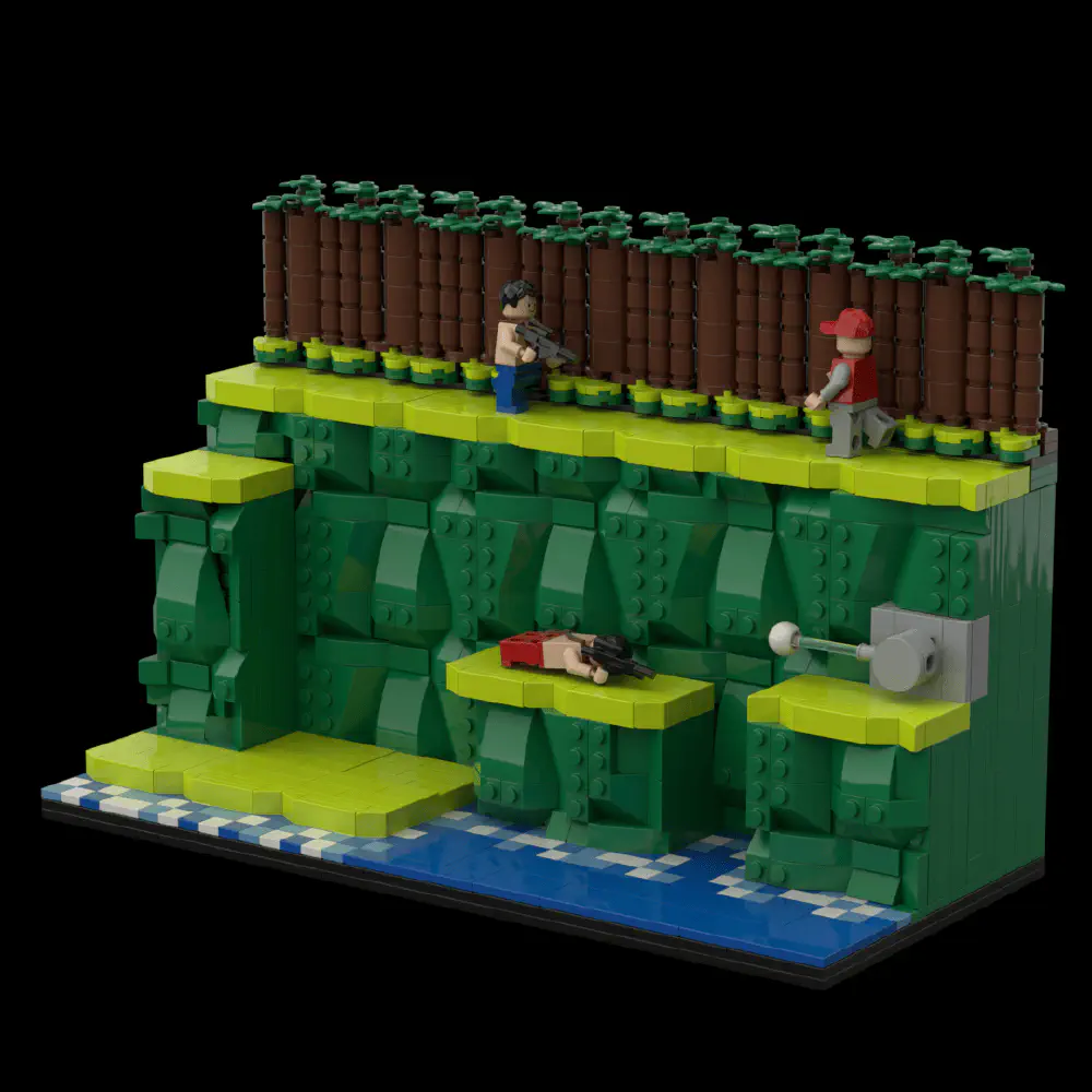 Contra Diorama LEGO MOC - Render 1