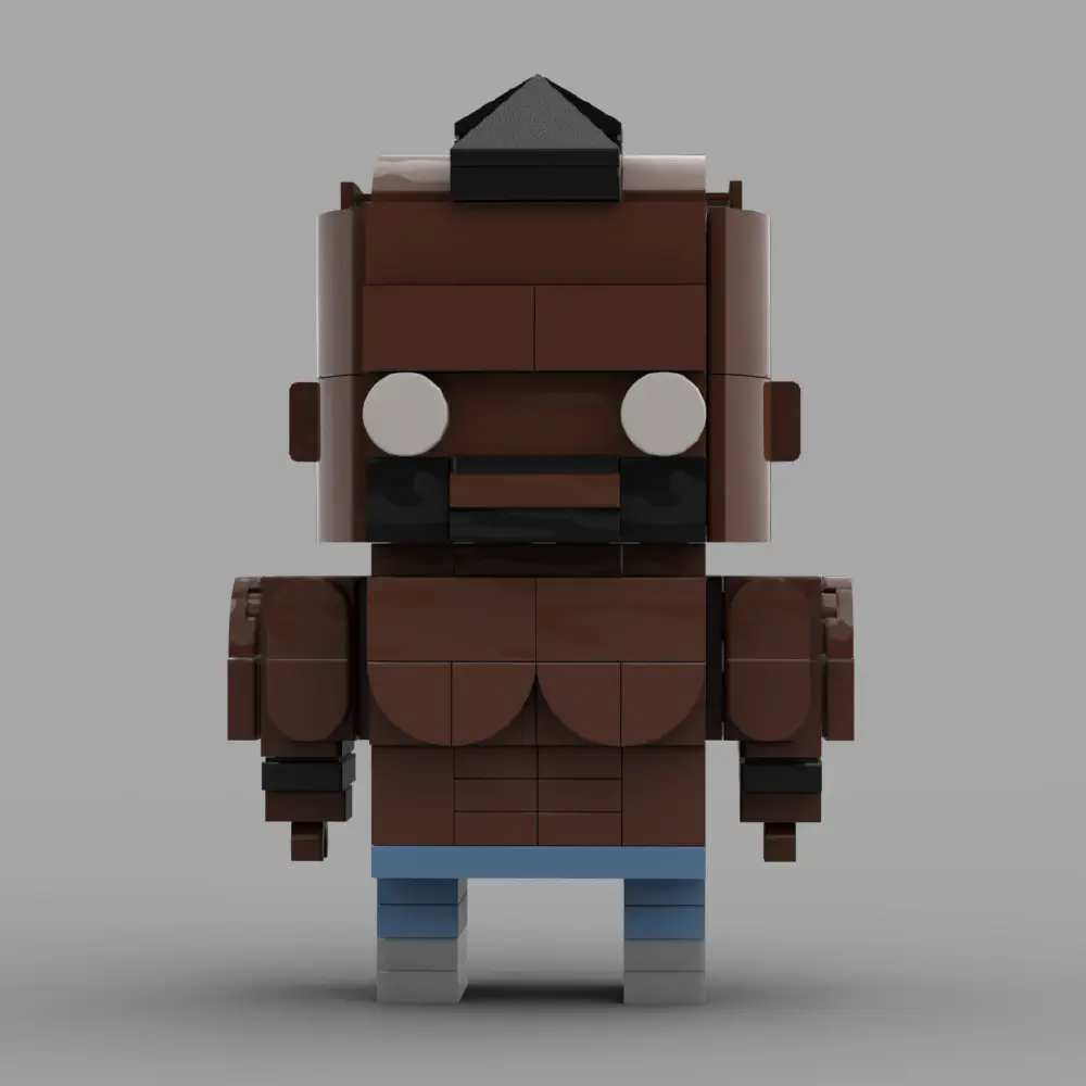 Abobo - Double Dragon LEGO MOC - Render 9