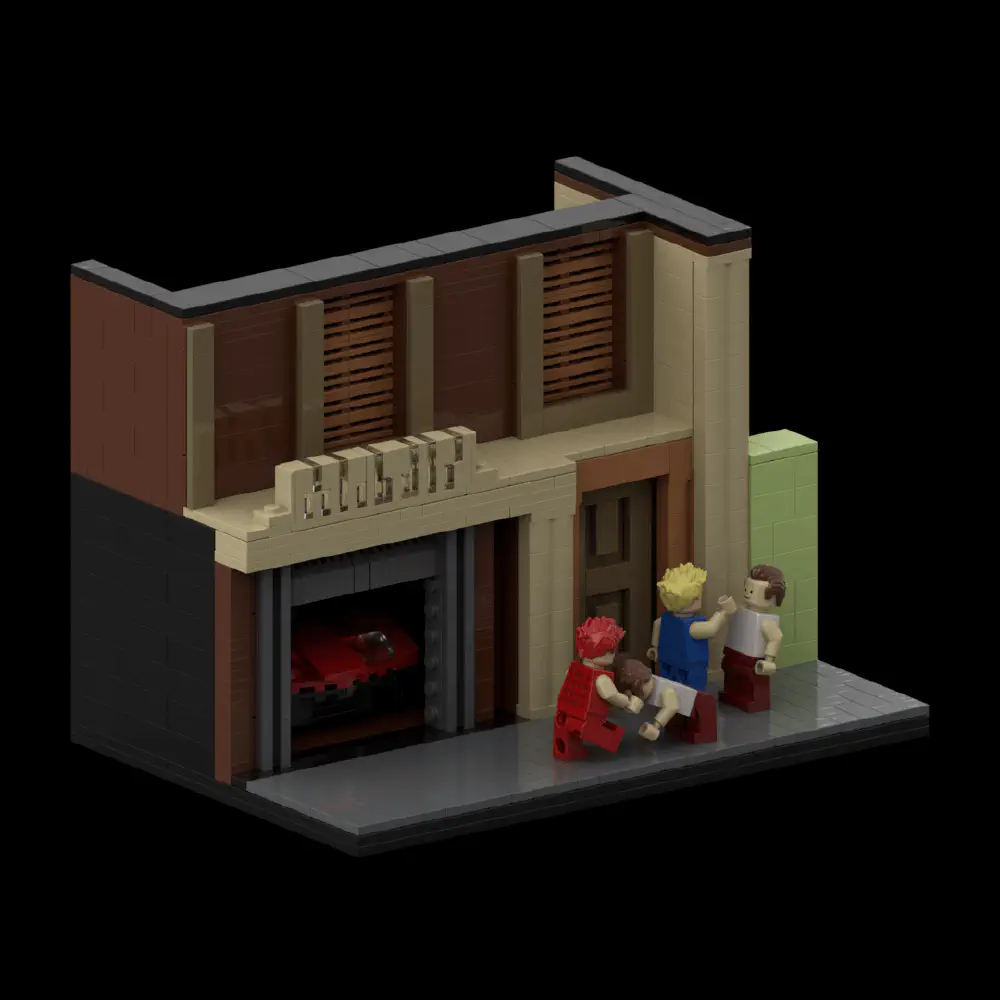 Double Dragon Diorama LEGO MOC - Render 7