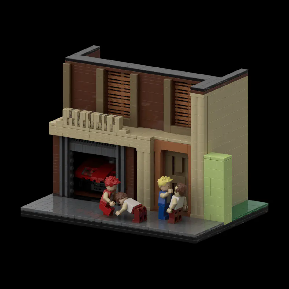 Double Dragon Diorama LEGO MOC - Render 1