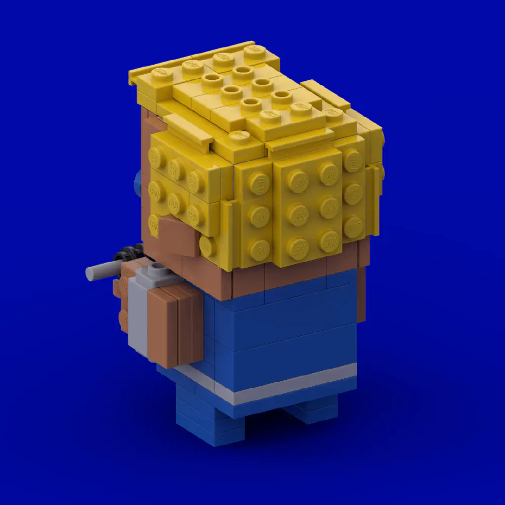 Duke Nukem 1 LEGO MOC - Render 3