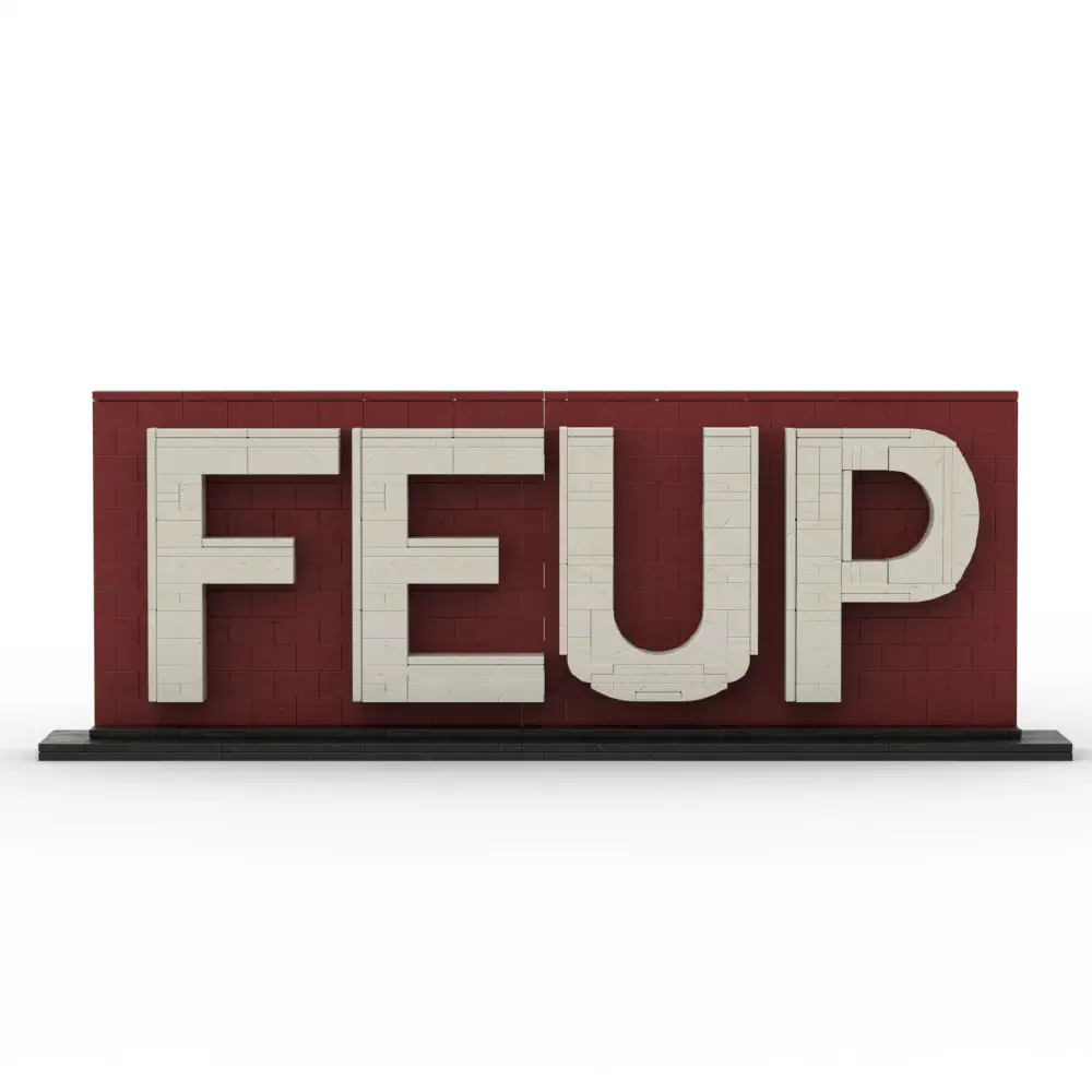 FEUP Logo in LEGO LEGO MOC - Render 1