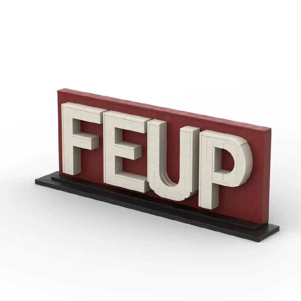 FEUP Logo in LEGO LEGO MOC - Render 2