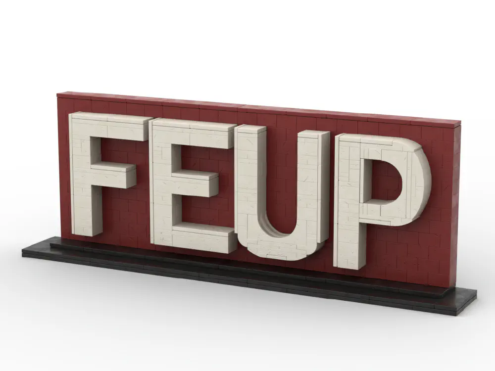 FEUP Logo in LEGO LEGO MOC - Render 5