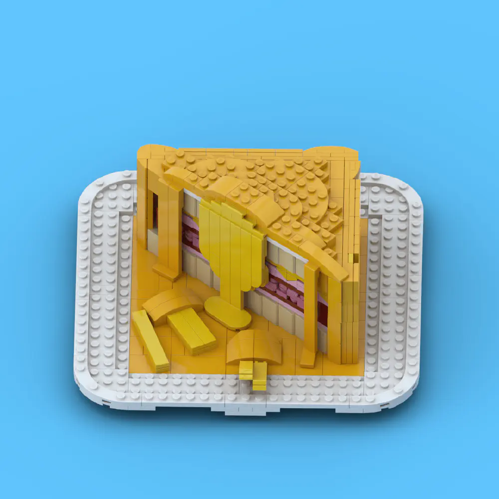Francesinha – Porto’s Ultimate Bite in LEGO! LEGO MOC - Render 2