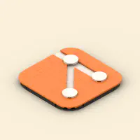 Git Logo – 20-Year Anniversary LEGO MOC - Thumbnail 4