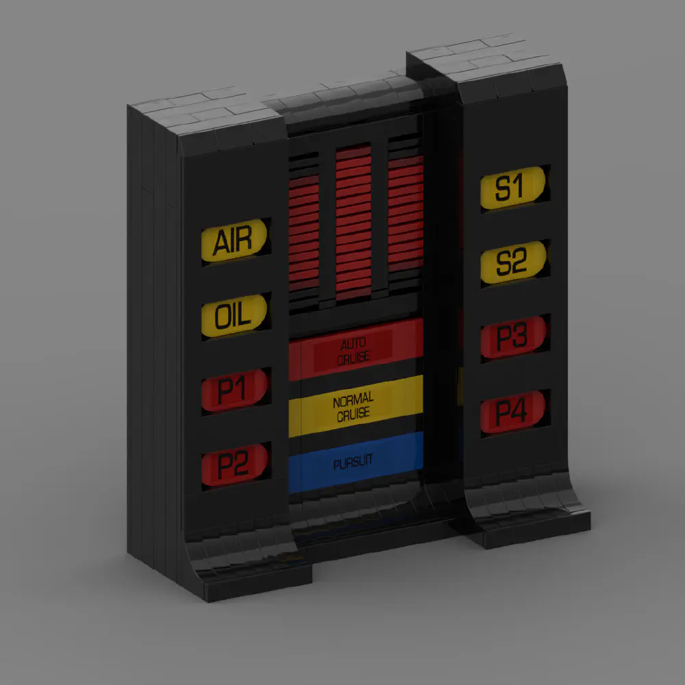 K.I.T.T. Voice Box LEGO MOC - Render 7