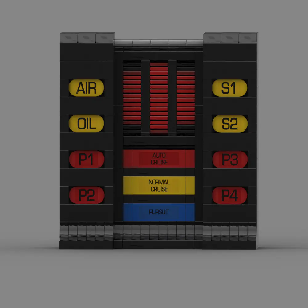 K.I.T.T. Voice Box LEGO MOC - Render 8