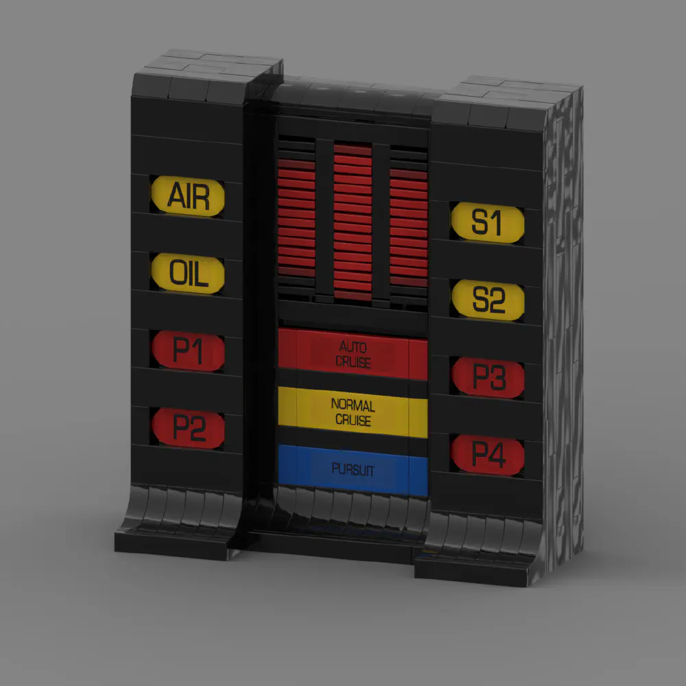 K.I.T.T. Voice Box LEGO MOC - Render 1