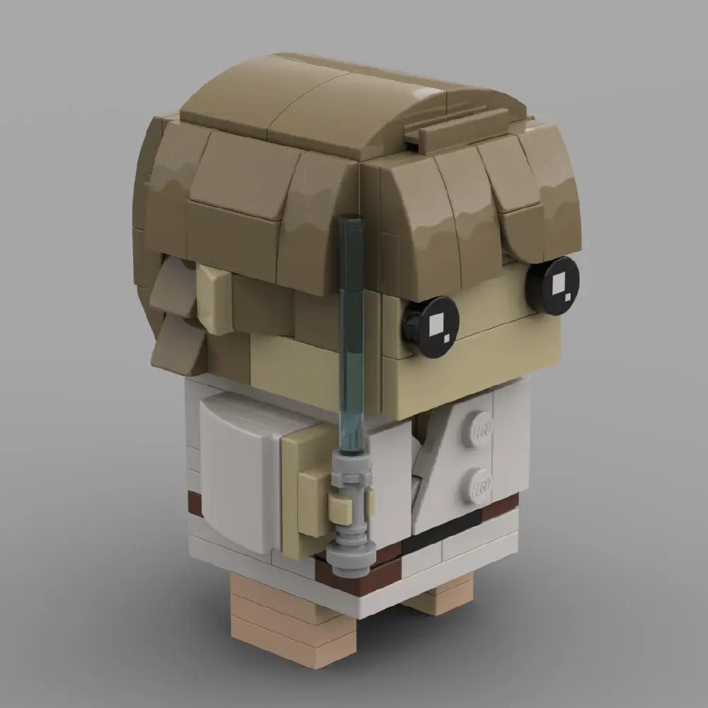 Luke Skywalker Gets Lightsaber LEGO MOC - Render 8