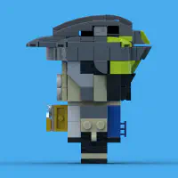 BrickHeadz Cyclist Dad LEGO MOC - Thumbnail 2