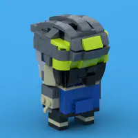 BrickHeadz Cyclist Dad LEGO MOC - Thumbnail 3