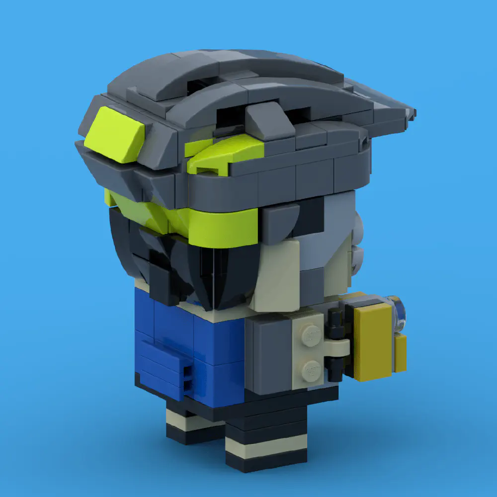 BrickHeadz Cyclist Dad LEGO MOC - Render 5