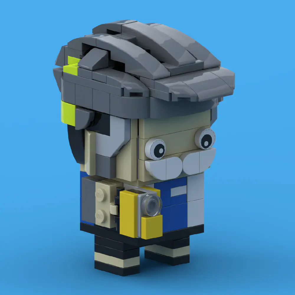 BrickHeadz Cyclist Dad LEGO MOC - Render 7