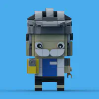 BrickHeadz Cyclist Dad LEGO MOC - Thumbnail 8