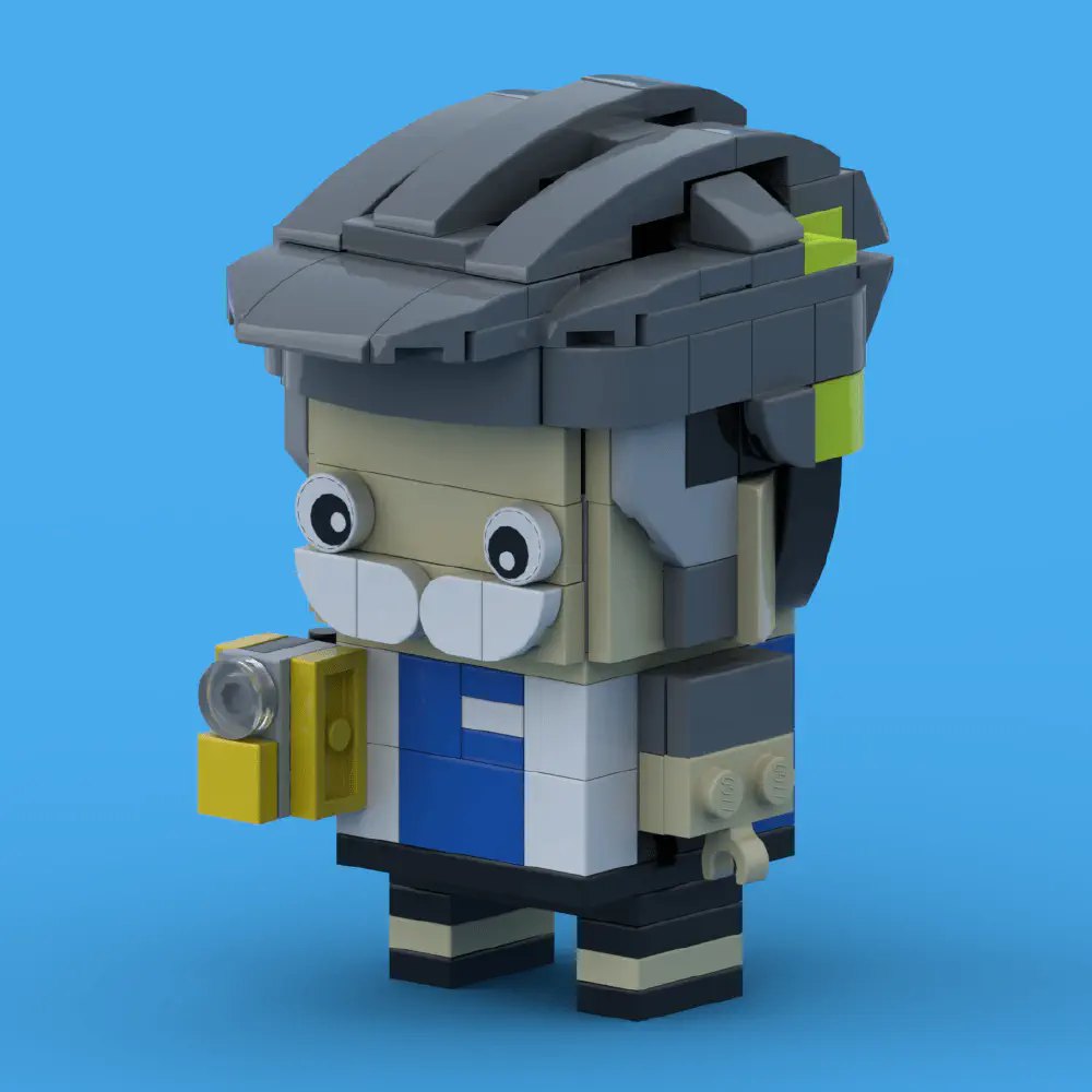 BrickHeadz Cyclist Dad LEGO MOC - Render 9