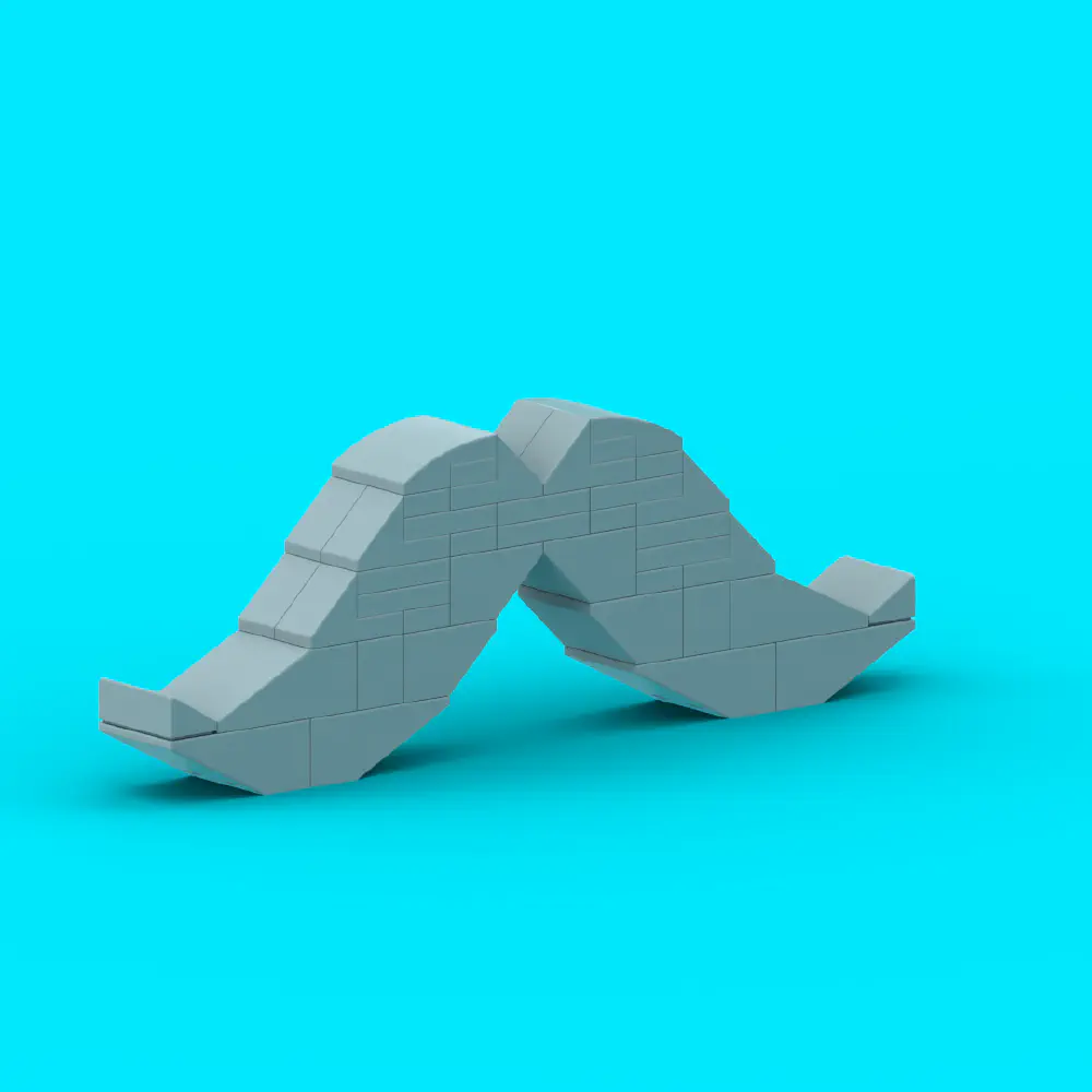 Gray Mustache LEGO MOC - Render 5