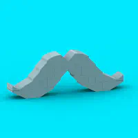 Gray Mustache LEGO MOC - Thumbnail 1