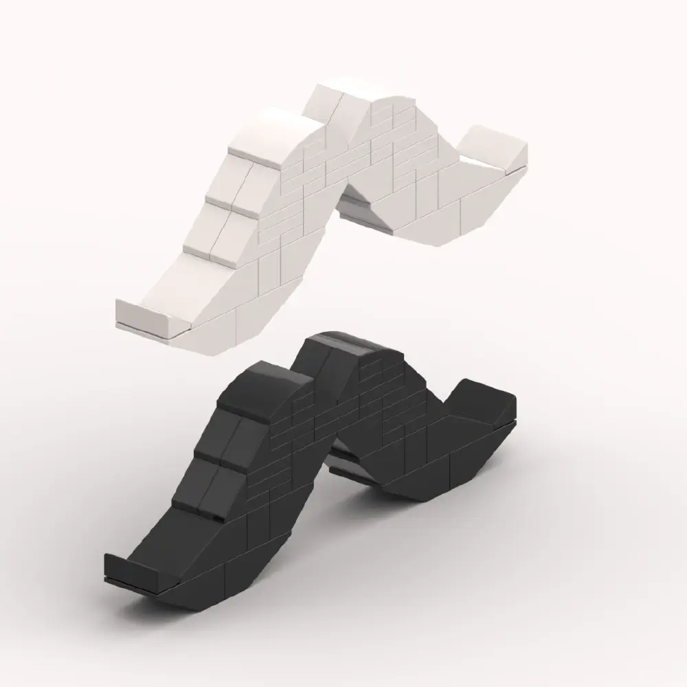 Brick Mustache Tribute LEGO MOC - Render 4
