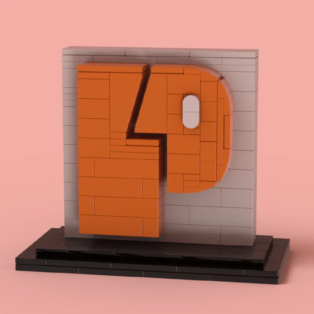 P4P Logo LEGO MOC LEGO MOC - Render 10
