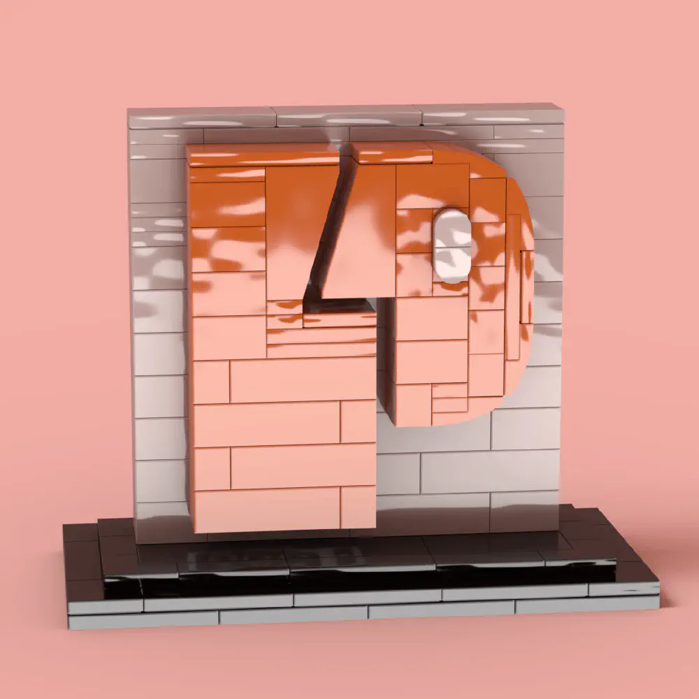 P4P Logo LEGO MOC LEGO MOC - Render 11