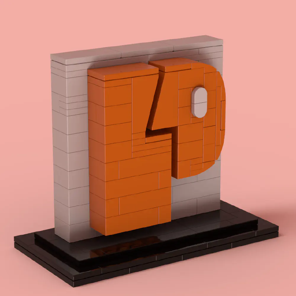 P4P Logo LEGO MOC LEGO MOC - Render 7