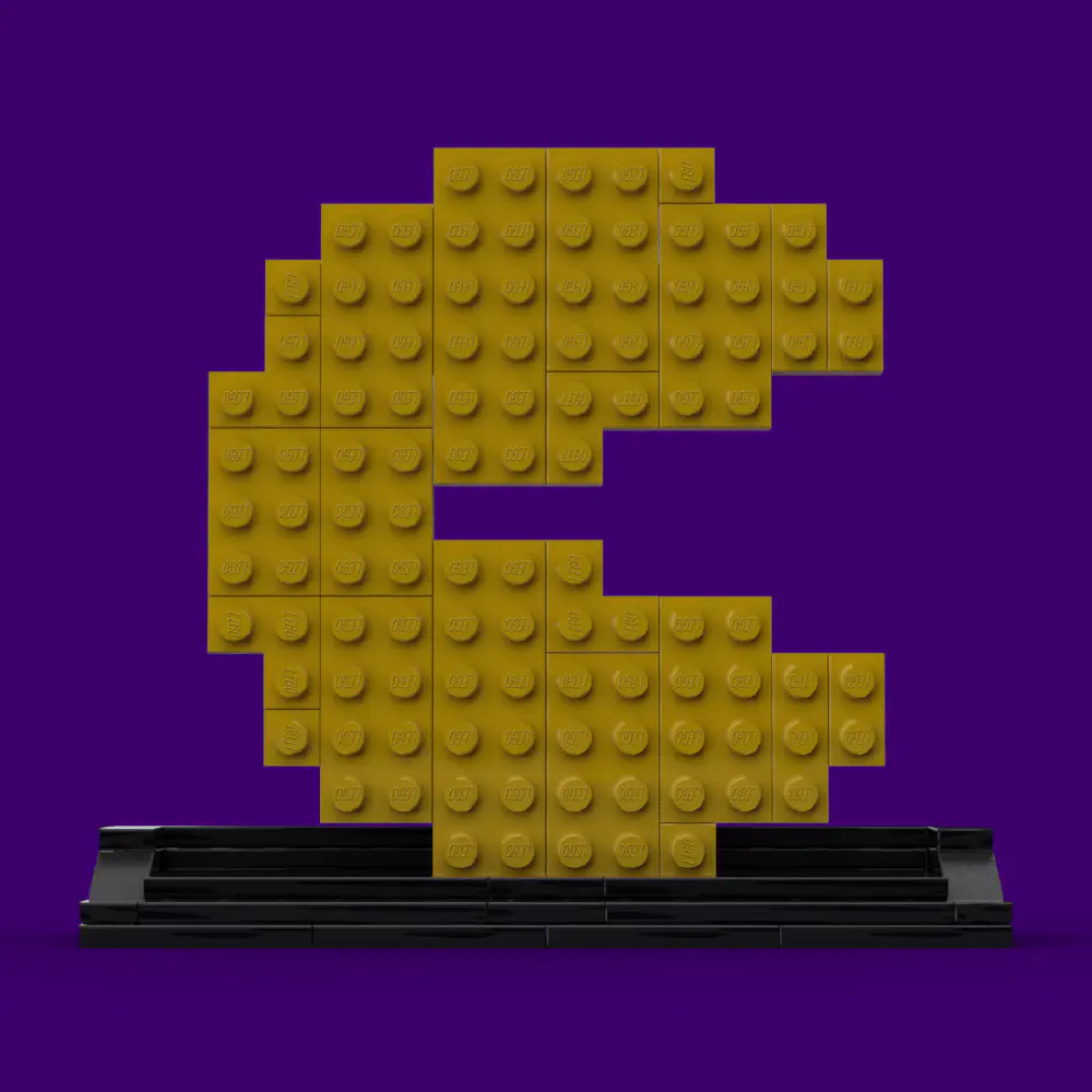 Pac-Man: The Yellow Eating Machine LEGO MOC - Render 8