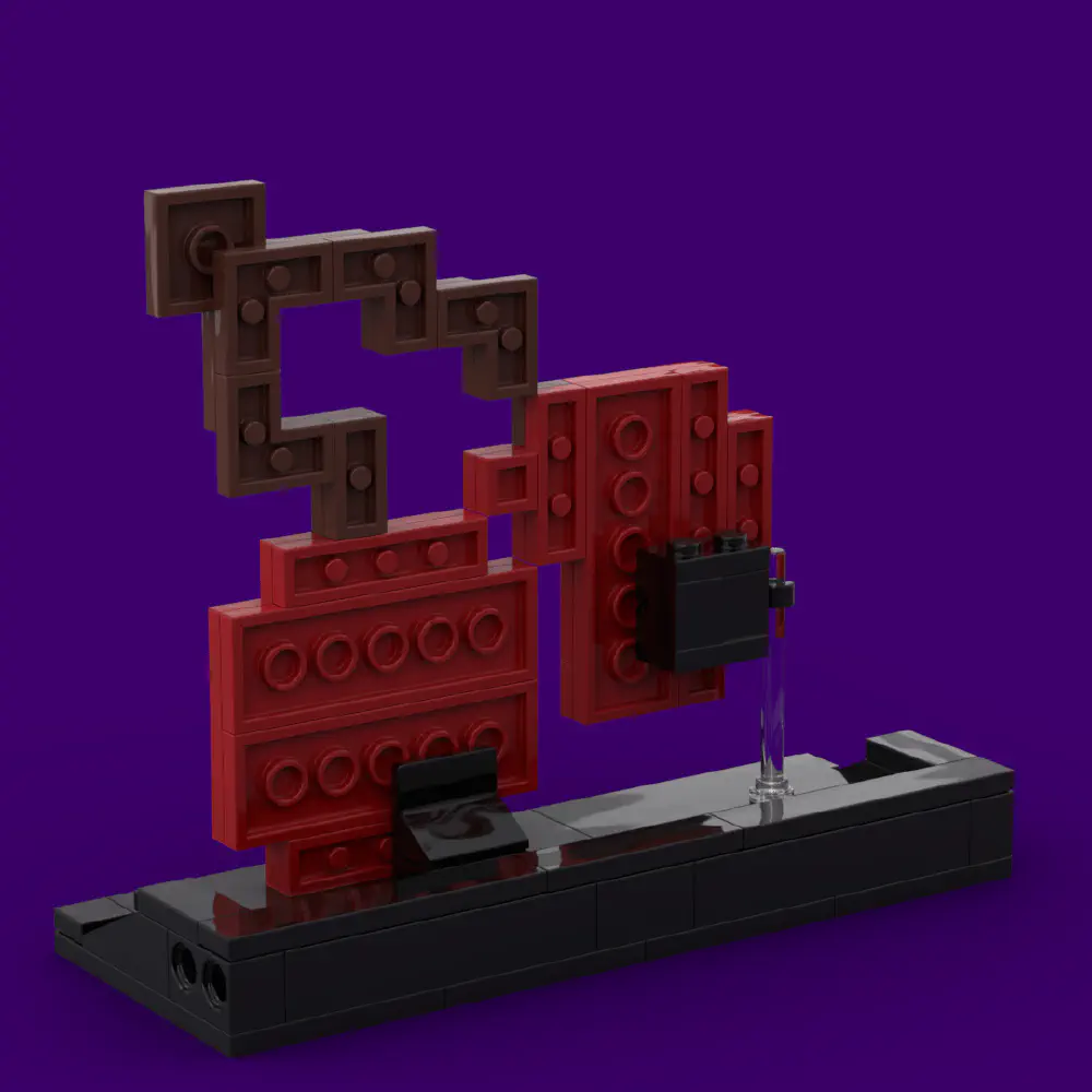 Cherry ++points LEGO MOC - Render 3