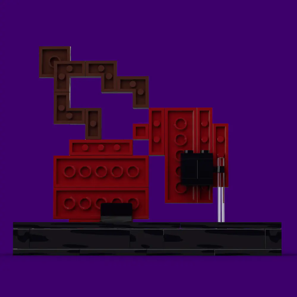 Cherry ++points LEGO MOC - Render 4