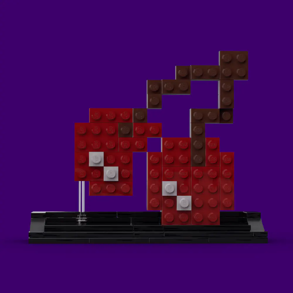 Cherry ++points LEGO MOC - Render 8