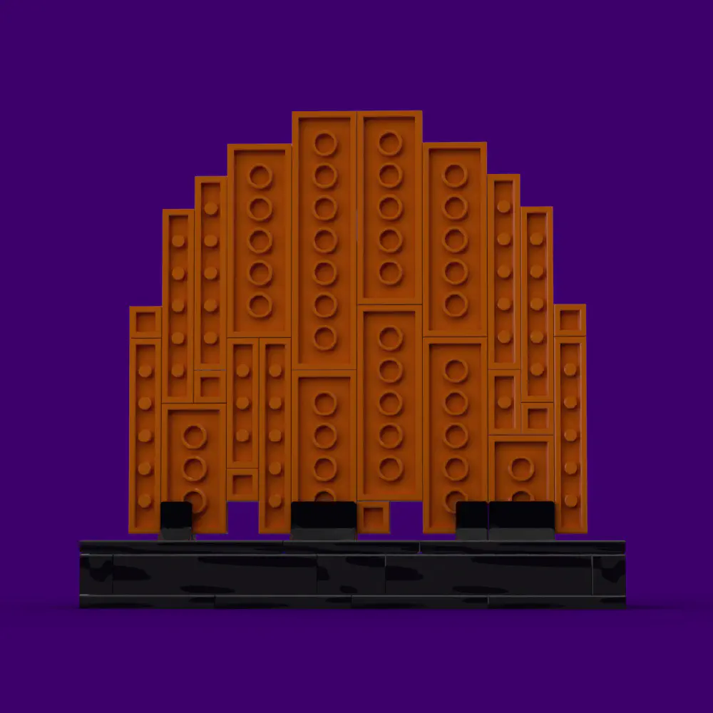 Clyde: The Unpredictable Ghost LEGO MOC - Render 4