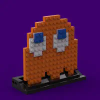 Clyde: The Unpredictable Ghost LEGO MOC - Thumbnail 7