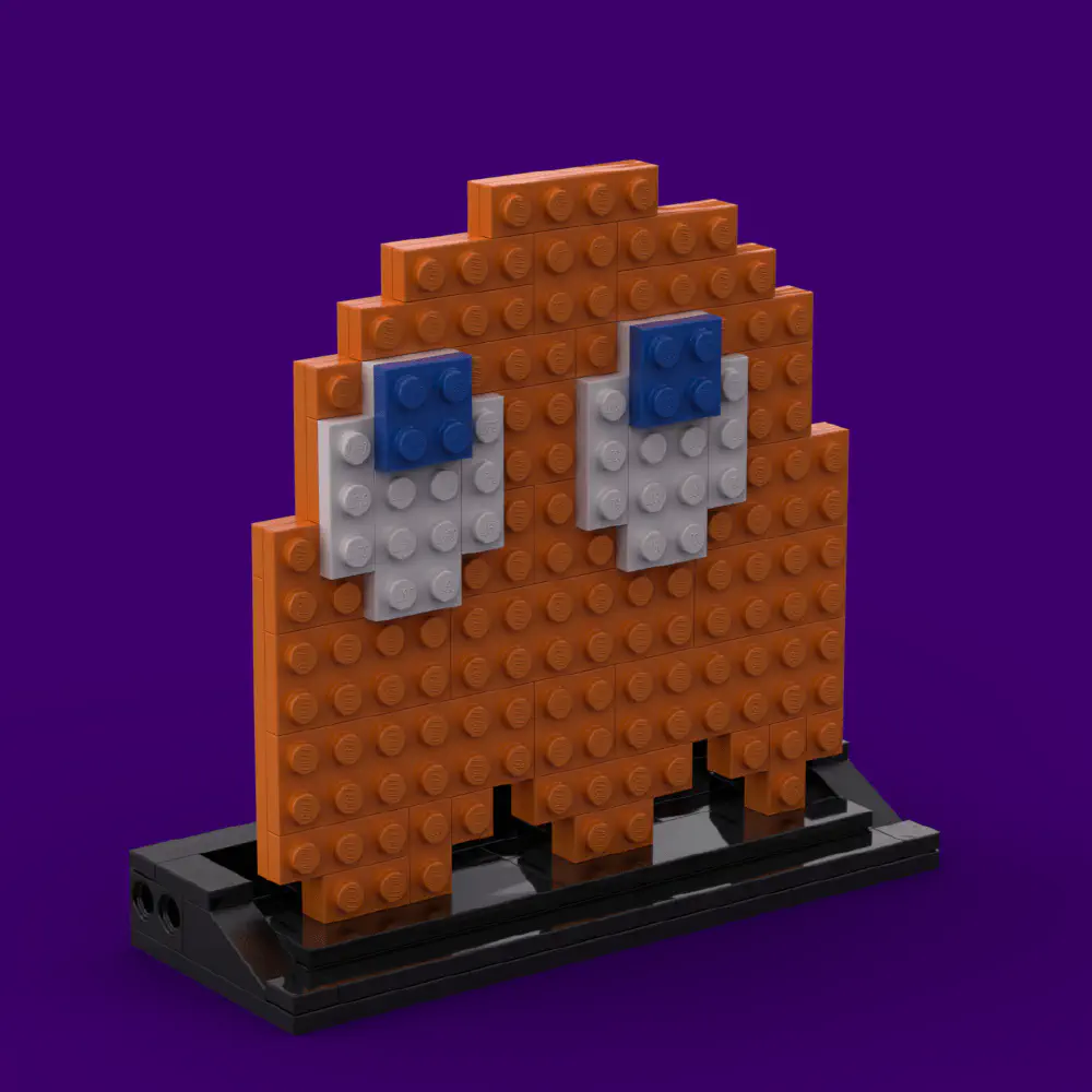 Clyde: The Unpredictable Ghost LEGO MOC - Render 7