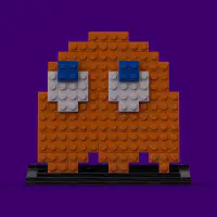 Clyde: The Unpredictable Ghost LEGO MOC - Thumbnail 8